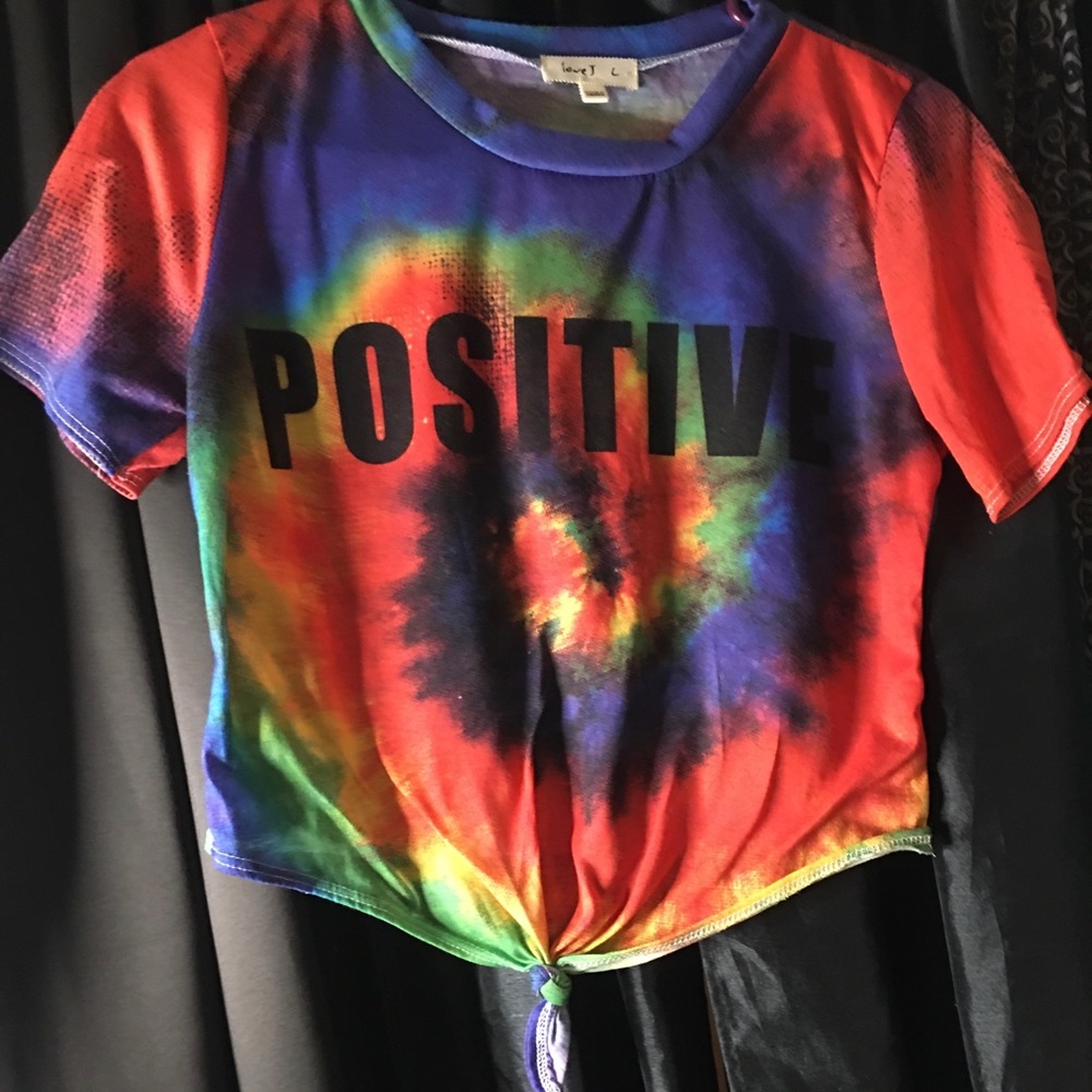 Positive crop top